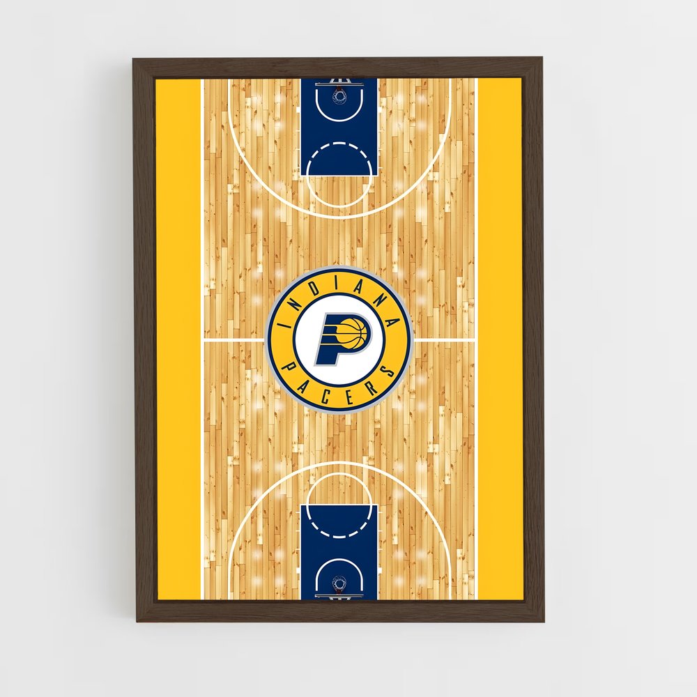 Poster Court des Pacers – affiche Basketball (vue 5)